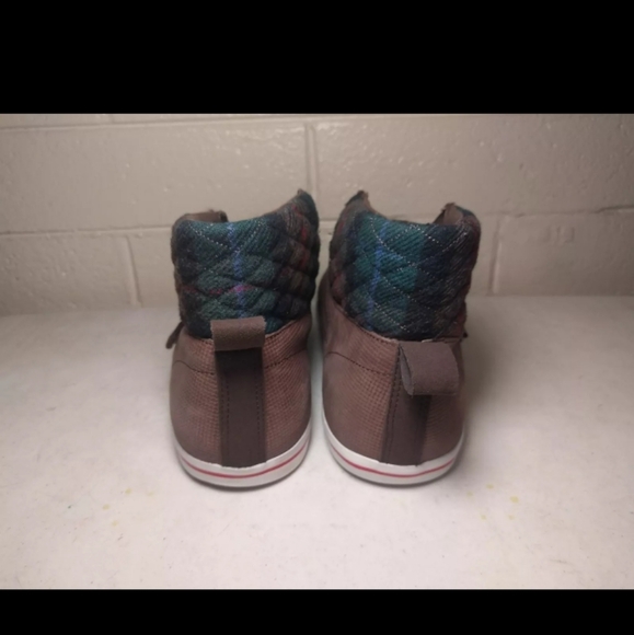 COLE HAAN / NIKE AIR MEN'S HIGH TOP SNEAKERS SIZE 10M PLAID TRIM - Picture 6 of 6